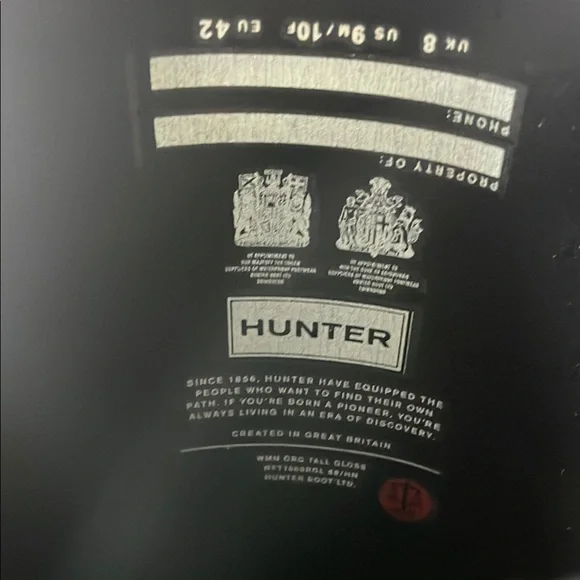 Hunter Tall Black Rain Boots - Picture 6 of 15